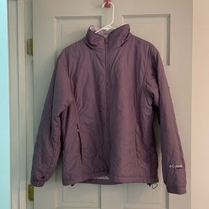 Euc purple fleece lined Columbia vertex winter jacket size large